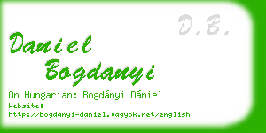 daniel bogdanyi business card